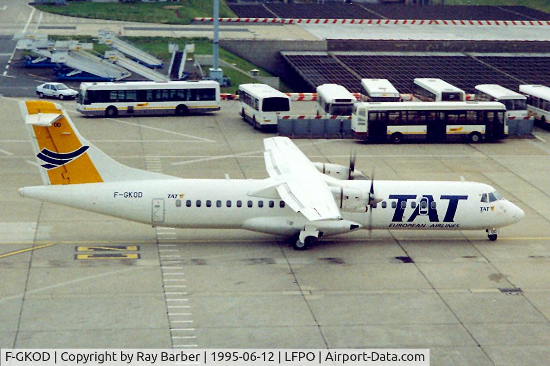 F-GKOD, 1992 ATR 72-202 C/N 313, Aerospatiale ATR-72-202 [313] (TAT) Paris-Orly~F 12/06/1995