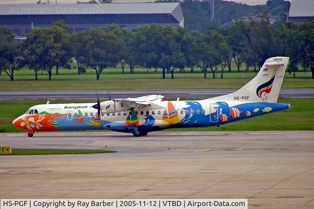 HS-PGF, 2002 ATR 72-212A C/N 700, Aerospatiale ATR-72-212A [700] (Bangkok Airways) Bangkok Int~HS 12/11/2005