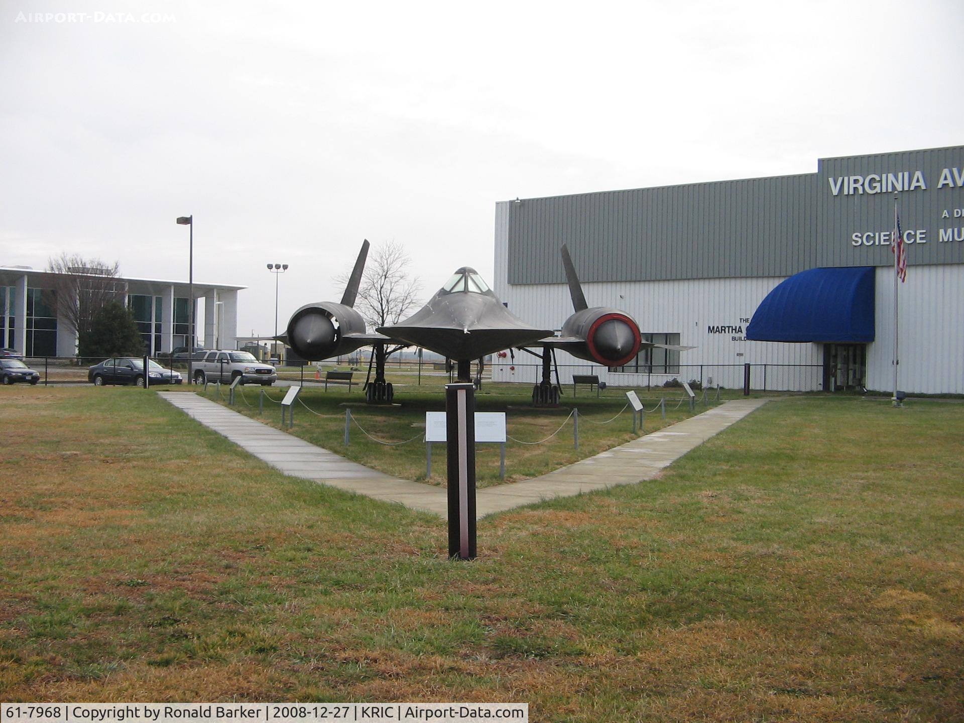 61-7968, 1966 Lockheed SR-71A Blackbird C/N 2019, Virginia Air Museum, Richmond