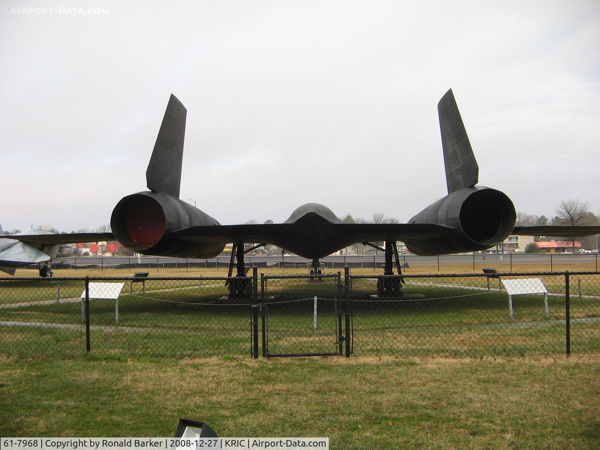 61-7968, 1966 Lockheed SR-71A Blackbird C/N 2019, Virginia Air Museum, Richmond