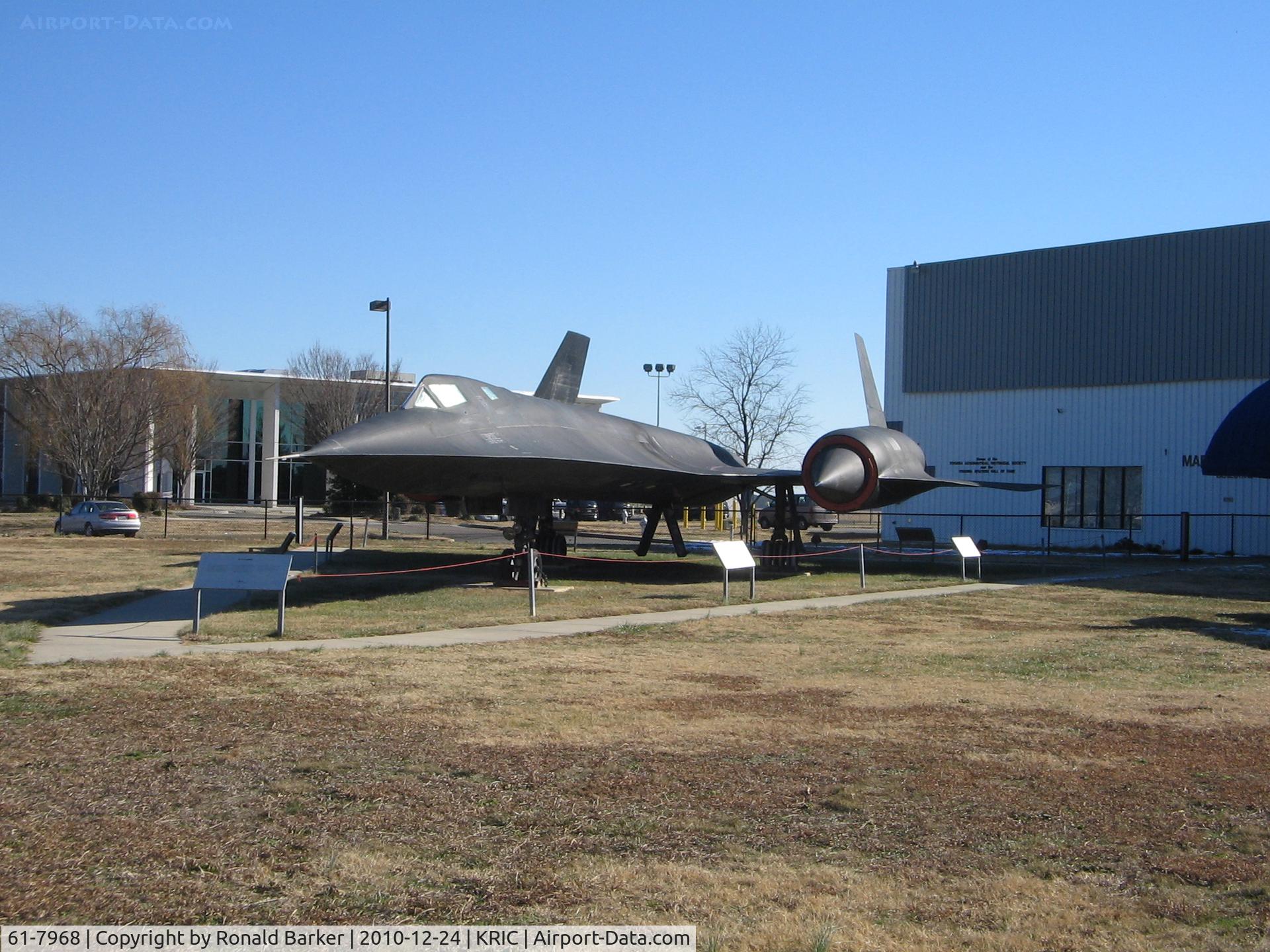 61-7968, 1966 Lockheed SR-71A Blackbird C/N 2019, Virginia Air Museum, Richmond