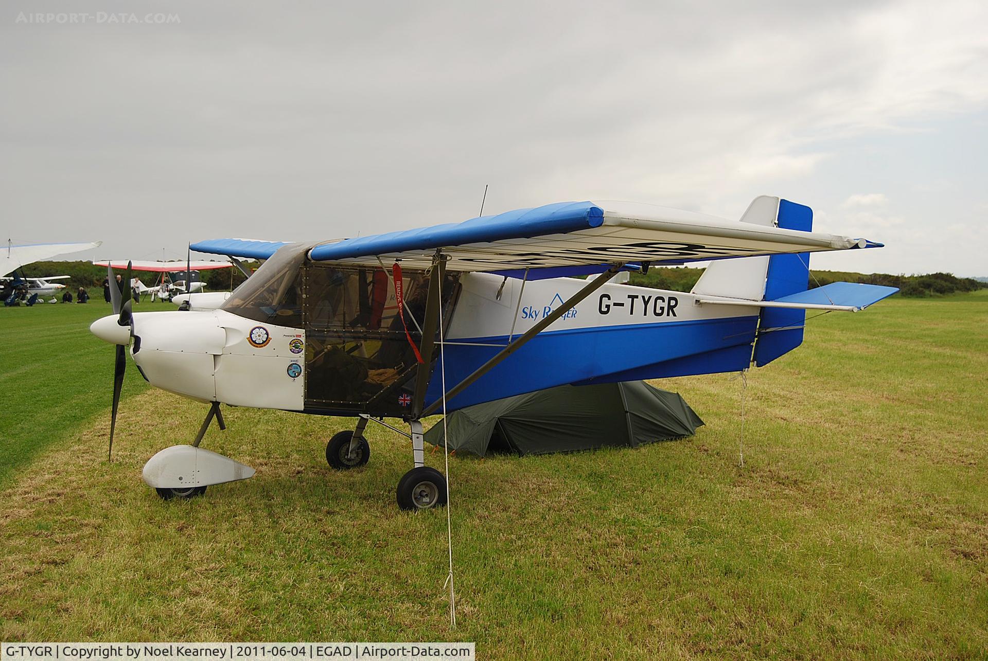 G-TYGR, 2007 Best Off Skyranger 912S(1) C/N BMAA/HB/420, Parked in the display area at Newtownards Airfield.