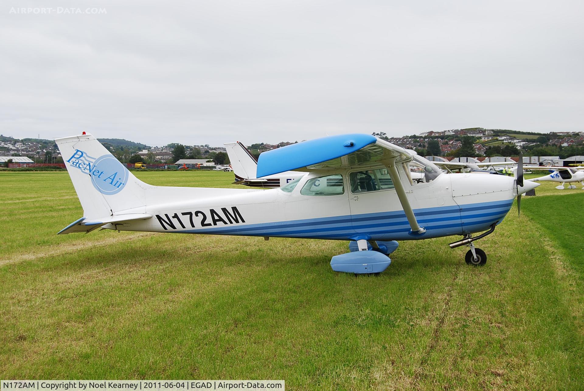 N172AM, 1975 Cessna 172M C/N 17264993, Parked in the display area at Newtownards Airfield.