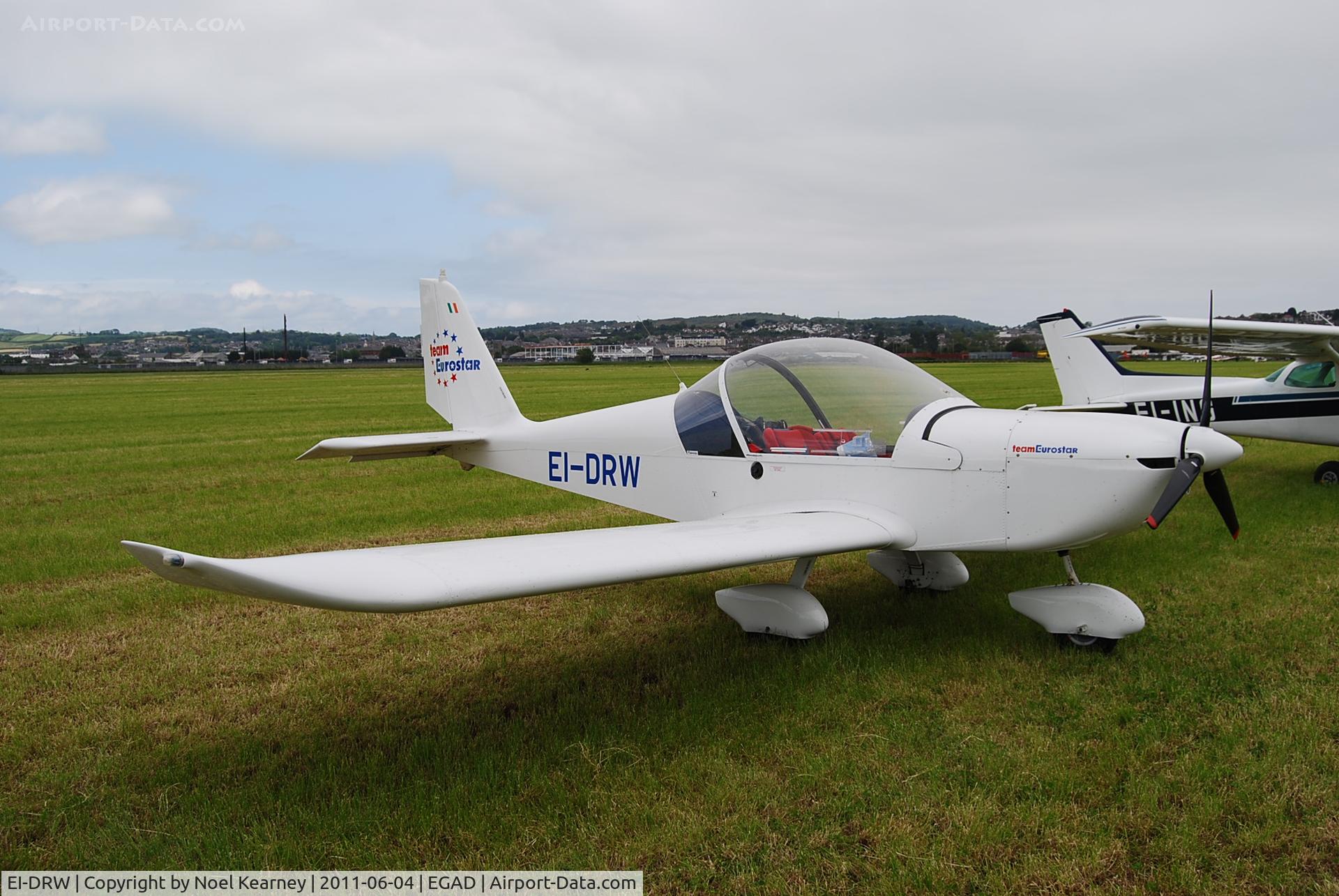 EI-DRW, 2006 Evektor-Aerotechnik EV-97 Eurostar C/N 2006-2709, Parked in the display area at Newtownards Airfield.
