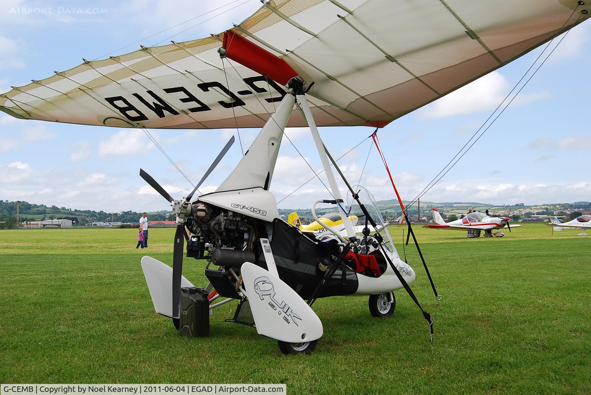 G-CEMB, 2007 P&M Aviation Quik GT450 C/N 8262, Parked in the display area at Newtownards Airfield.