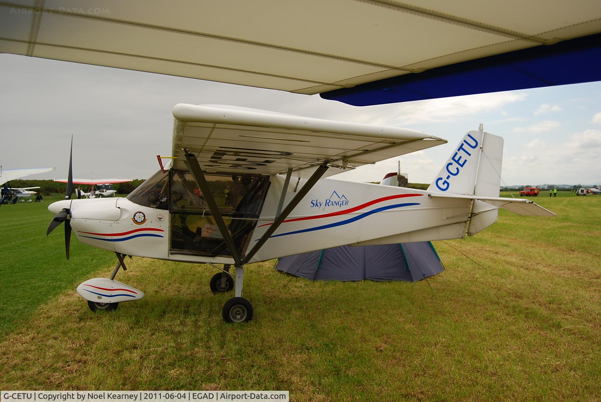 G-CETU, 2007 Skyranger Swift 912S(1) C/N BMAA/HB/551, Parked in the display area at Newtownards Airfield.