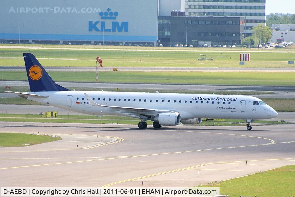 D-AEBD, 2009 Embraer 195LR (ERJ-190-200LR) C/N 19000324, Lufthansa CityLine