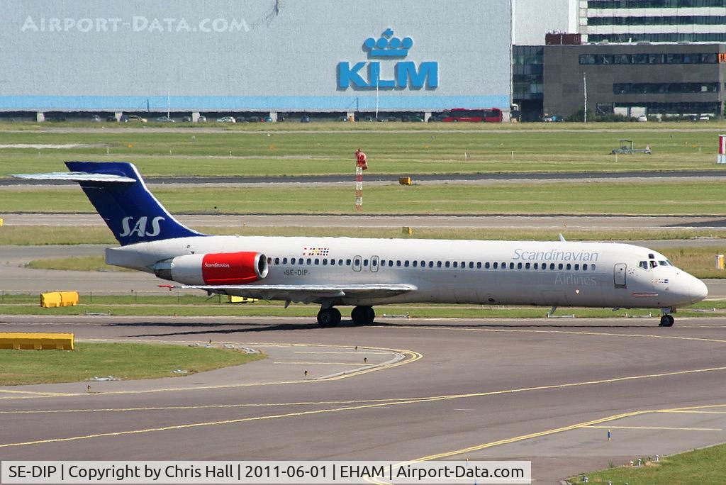 SE-DIP, 1991 McDonnell Douglas MD-87 (DC-9-87) C/N 53010, Scandinavian Airlines