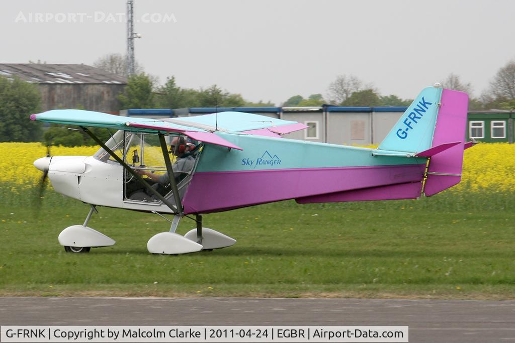 G-FRNK, 2005 Skyranger 912(2) C/N BMAA/HB/439, Skyranger 912-2 landing at Breighton Airfield in April 2011.