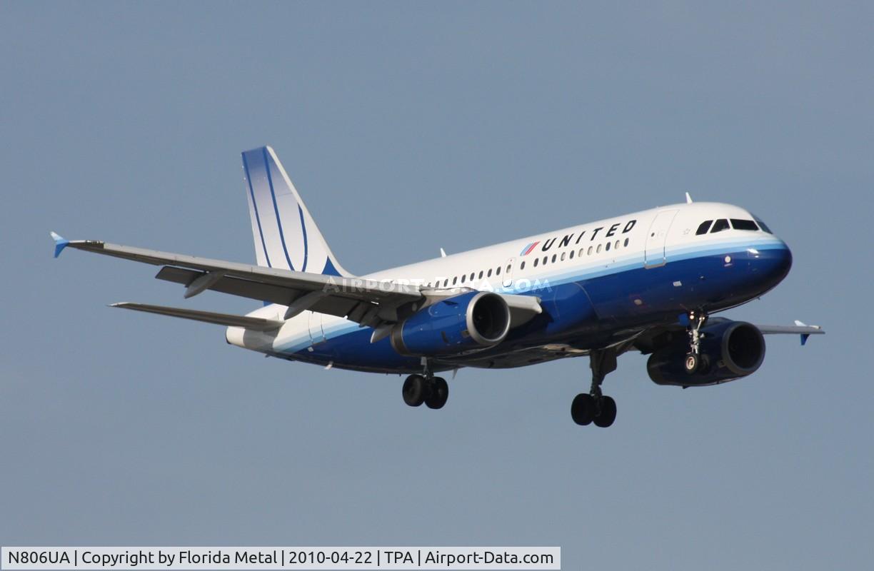 N806UA, 1998 Airbus A319-131 C/N 788, United A319