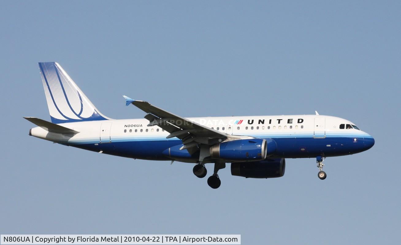 N806UA, 1998 Airbus A319-131 C/N 788, United A319