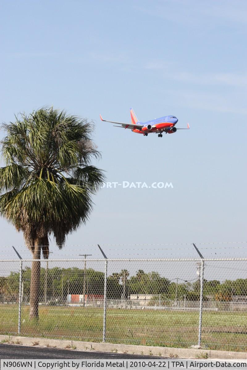 N906WN, 2008 Boeing 737-7H4 C/N 36887, Southwest 737