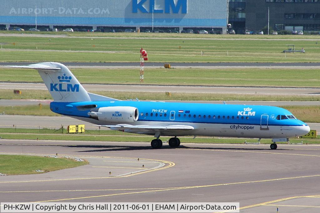 PH-KZW, 1995 Fokker 70 (F-28-0070) C/N 11558, KLM Cityhopper