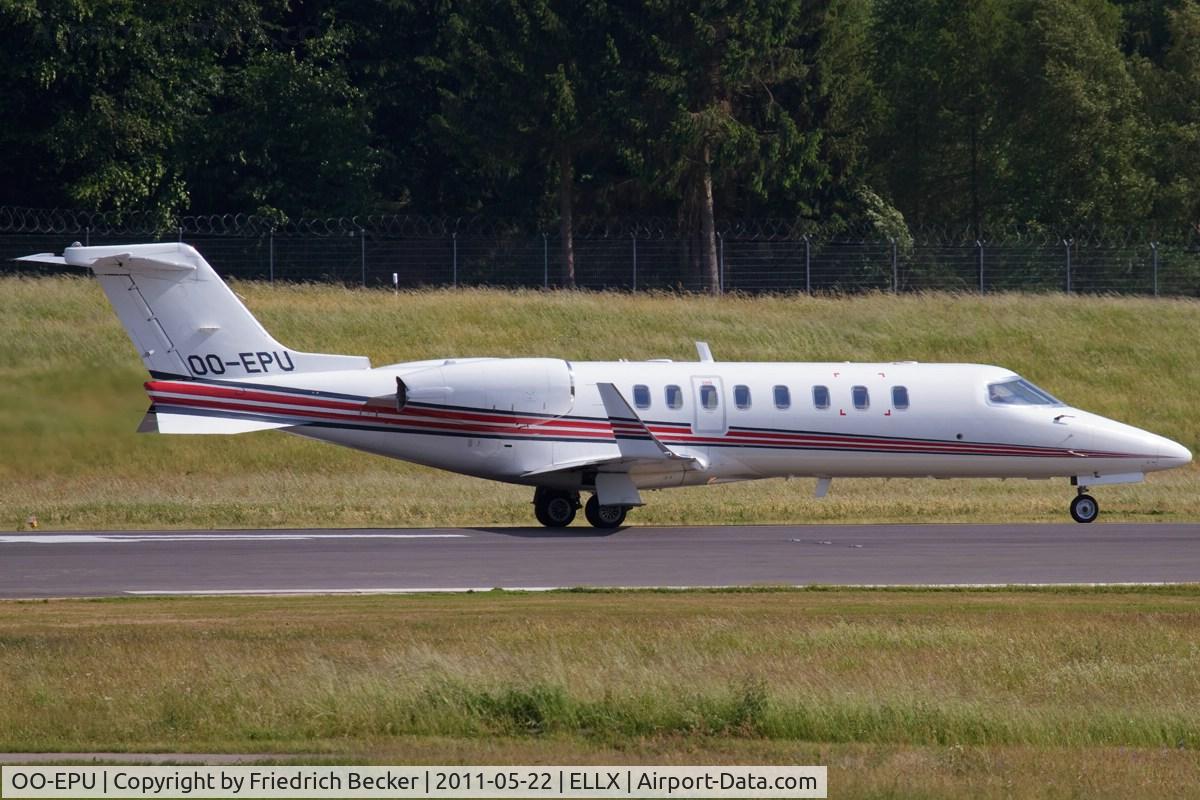 OO-EPU, Learjet 45 C/N 45-291, line up for departure