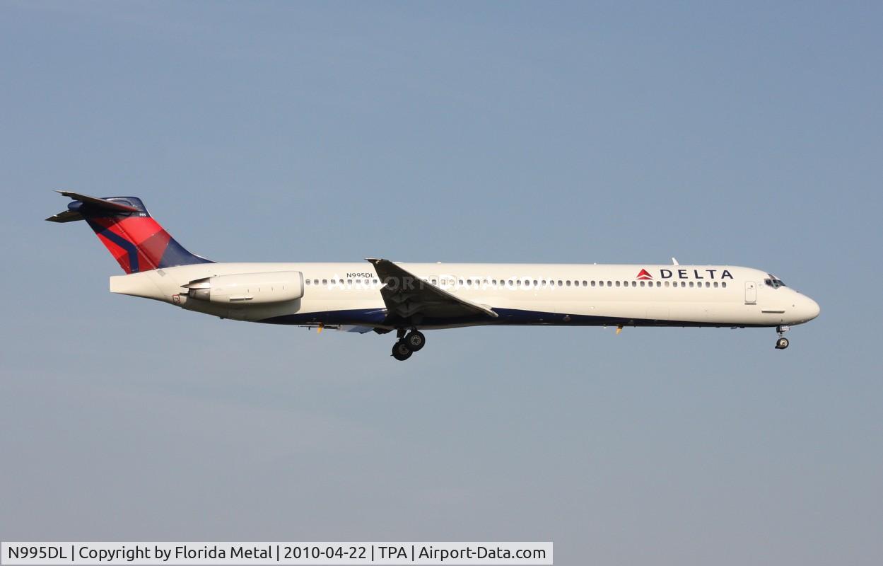 N995DL, 1991 McDonnell Douglas MD-88 C/N 53362, Delta MD-88