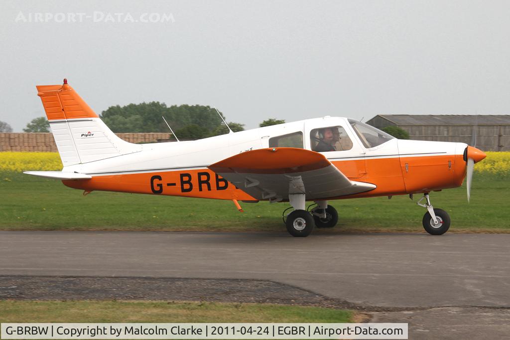G-BRBW, 1974 Piper PA-28-140 Cherokee Cruiser C/N 28-7425153, Piper PA-28-140 Cherokee Cruise at Breighton Airfield in April 2011.