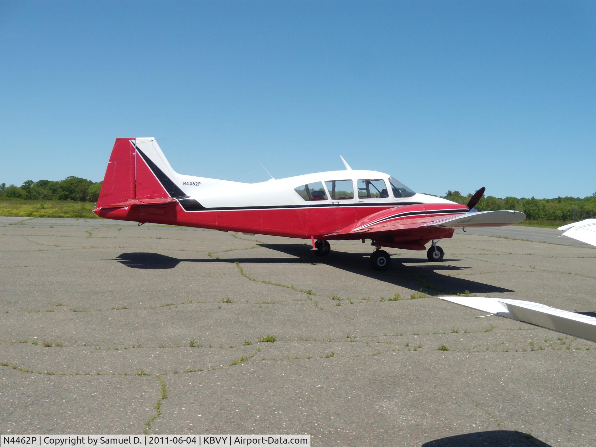N4462P, 1962 Piper PA-23-160 Apache C/N 23-1983, Nice spring day on the ramp of Beverly Flight Center where Geronimo N4462P sits.