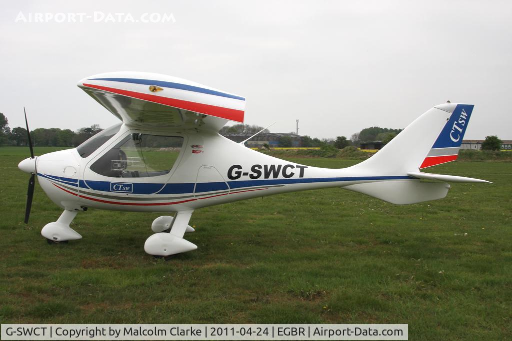 G-SWCT, 2008 Flight Design CTSW C/N 07.11.05, Flight Design CTSW at Breighton Airfield in April 2011.