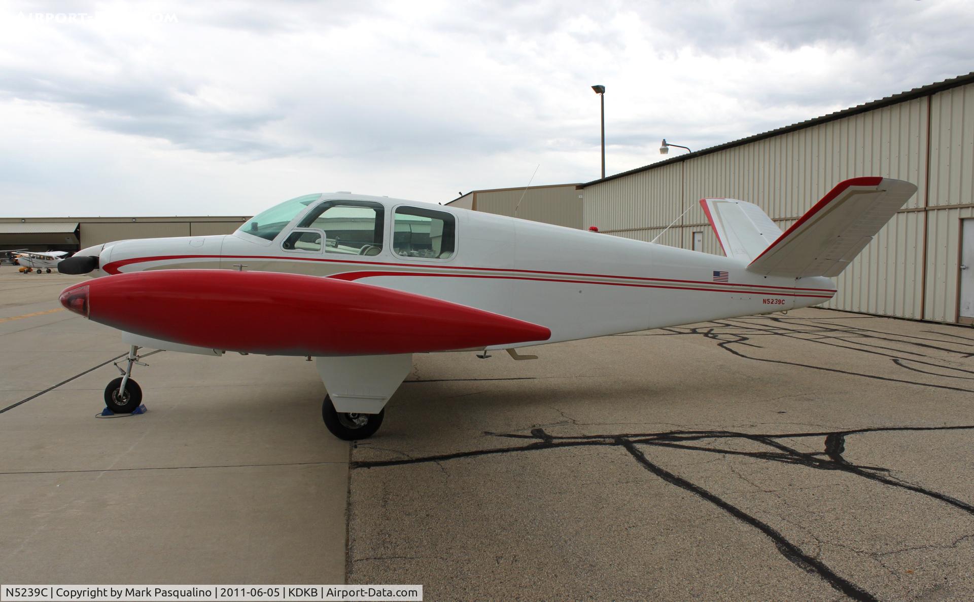 N5239C, 1950 Beech B35 C/N D-2630, Beech B35