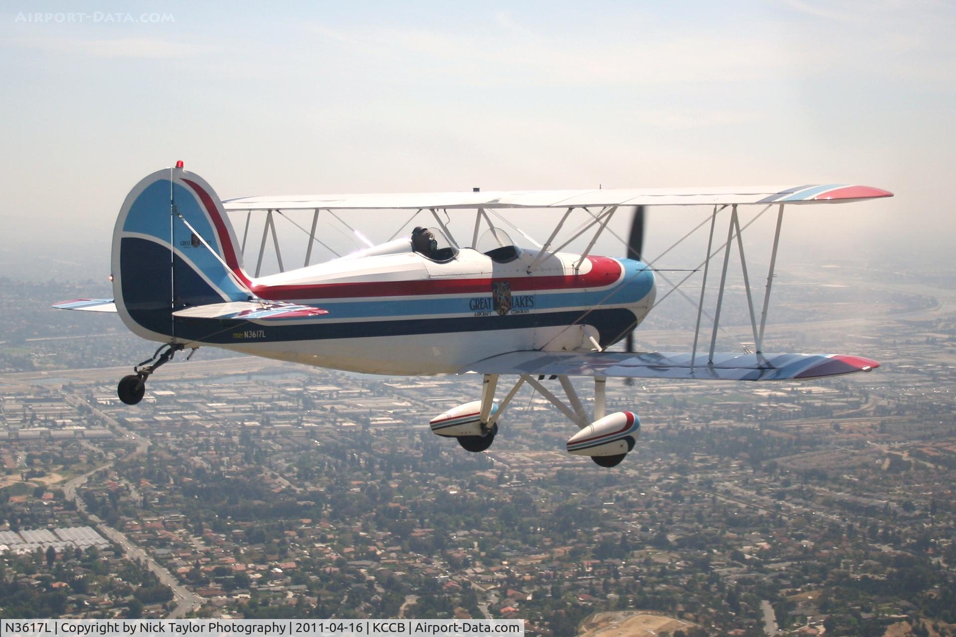 N3617L, 1978 Great Lakes 2T-1A-2 Sport Trainer C/N 0815, Formation flight back to Fullerton from Cable