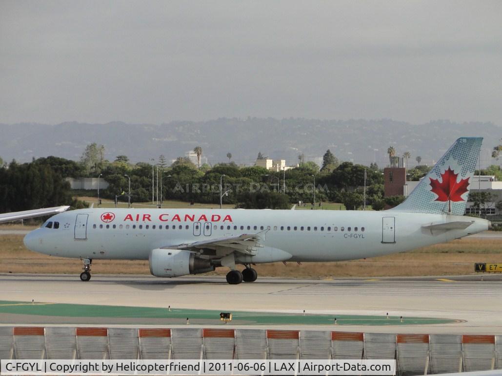 C-FGYL, 1991 Airbus A320-211 C/N 254, Starting to enter runway 24L for take off roll