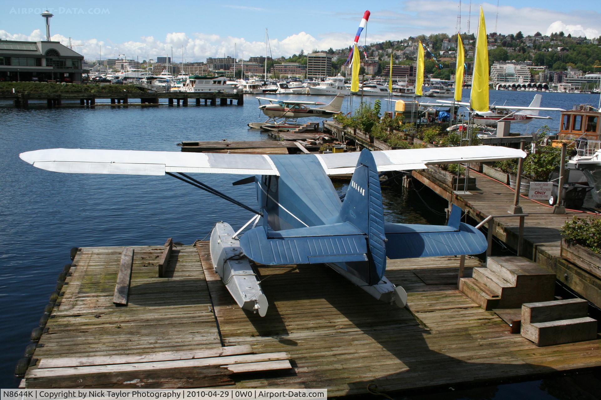 N8644K, 1947 Stinson 108-1 Voyager C/N 108-1644, Seattle Seaplanes Stinson