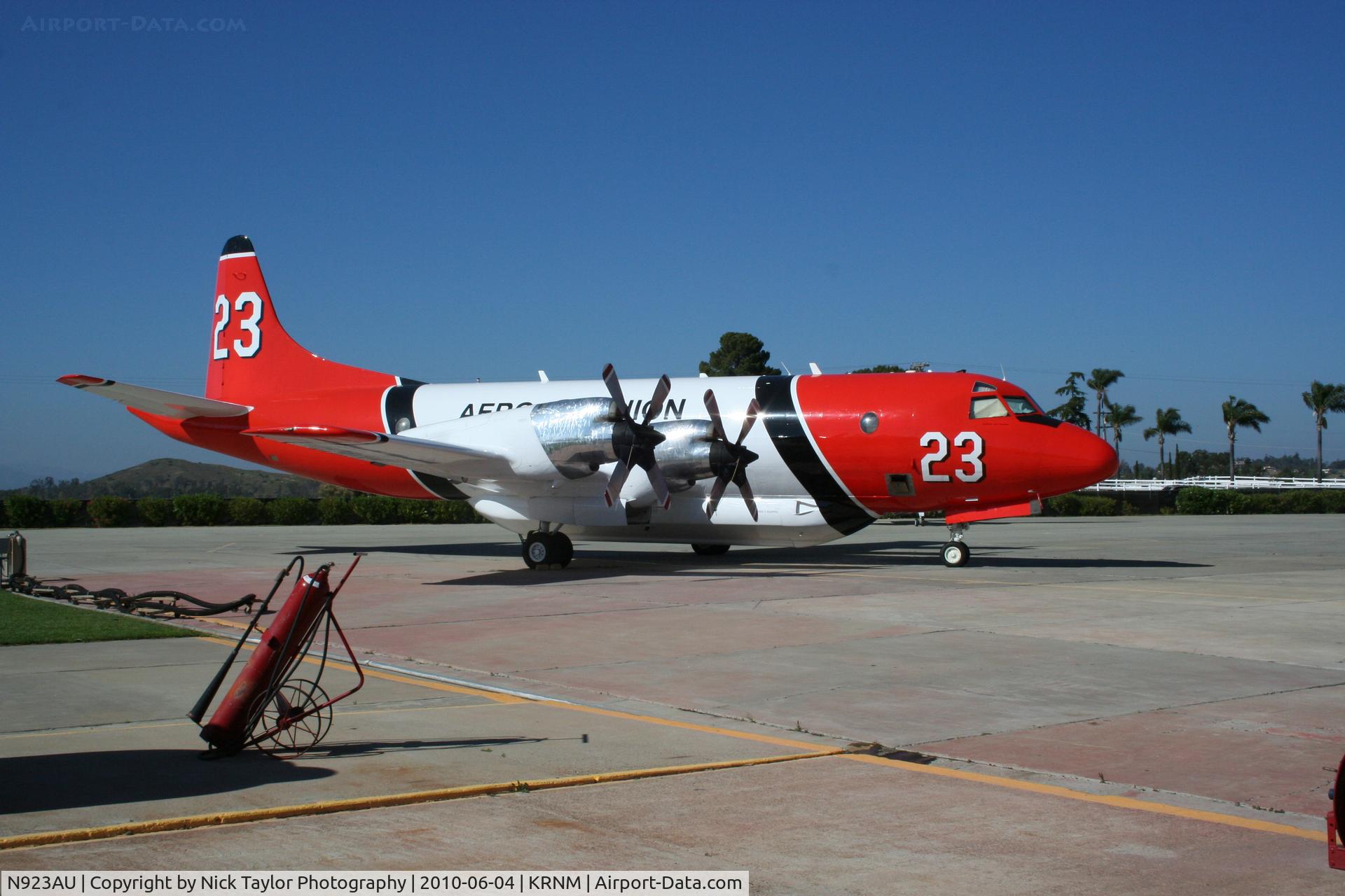 N923AU, 1964 Lockheed P-3A Orion C/N 185-5085, Aero Union Tanker #23 at Ramona