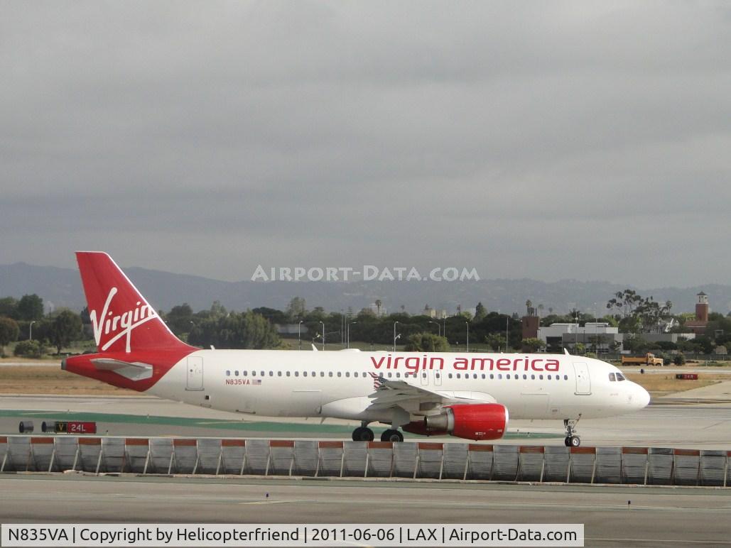 N835VA, 2010 Airbus A320-214 C/N 4448, Taxiing towards runway 24L for take off