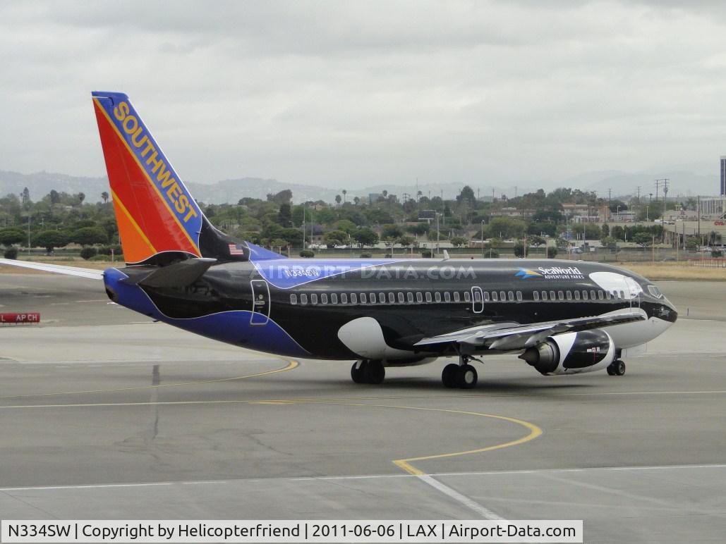 N334SW, 1988 Boeing 737-3H4 C/N 23938, Engines started, preflight concluded, permission to taxi to runway 24L