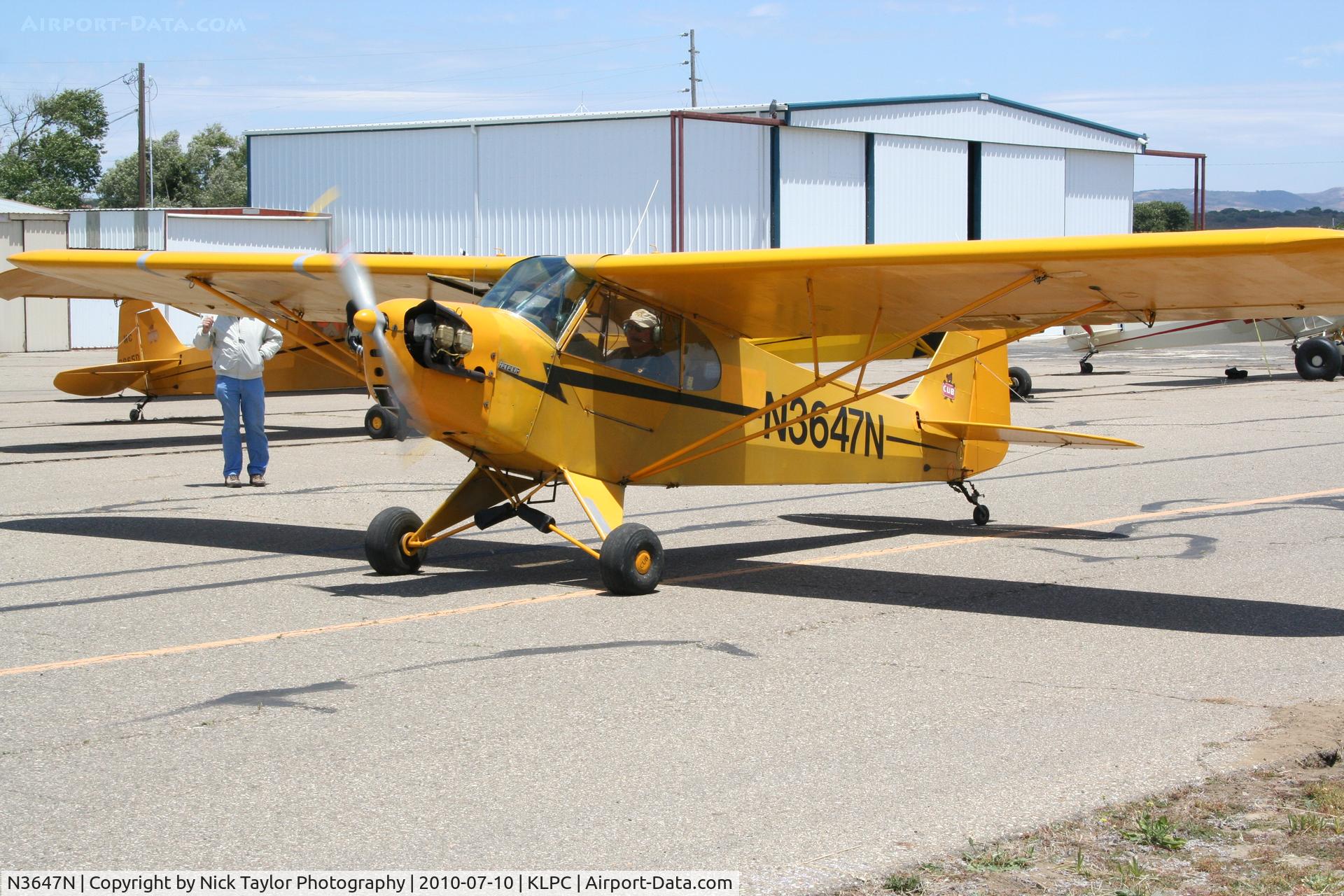 N3647N, 1947 Piper J3C-65 Cub C/N 22906, Lompoc Piper Cub Fly-in