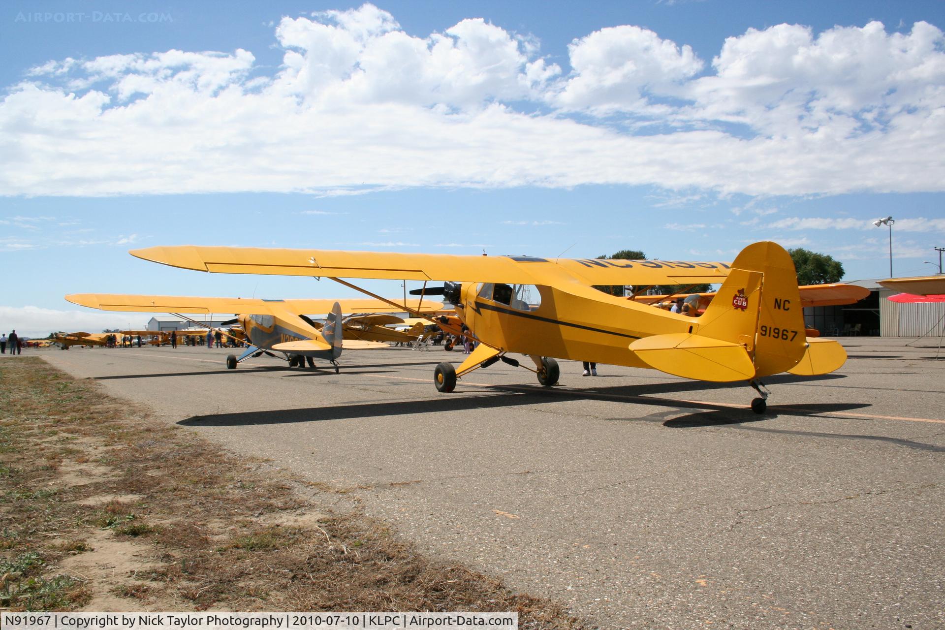 N91967, 1946 Piper J3C-65 Cub C/N 16392, Lompoc Piper Cub Fly-in