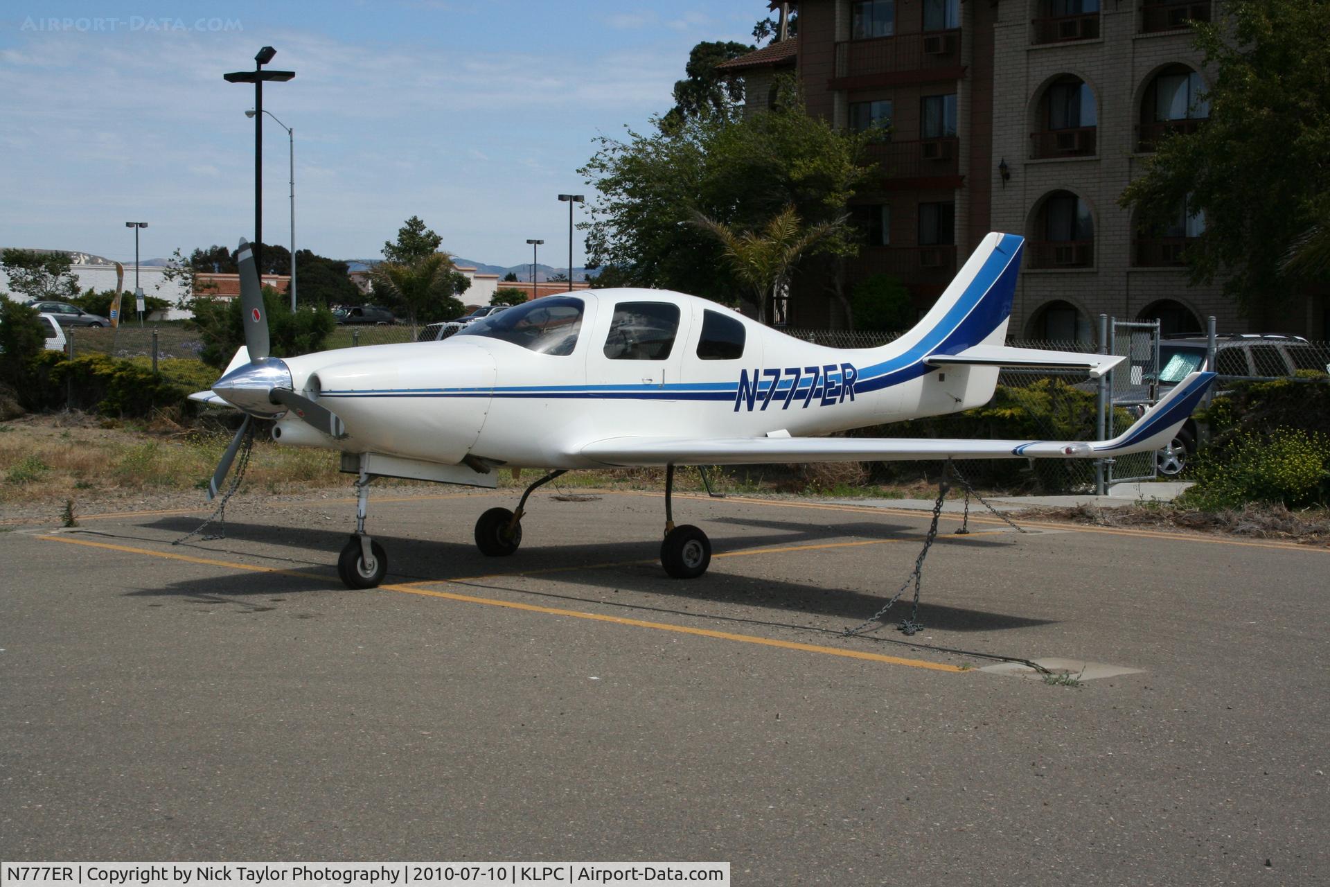 N777ER, 1996 Lancair IV C/N LIV-004, Parked at the Lompoc Piper Cub Fly-in