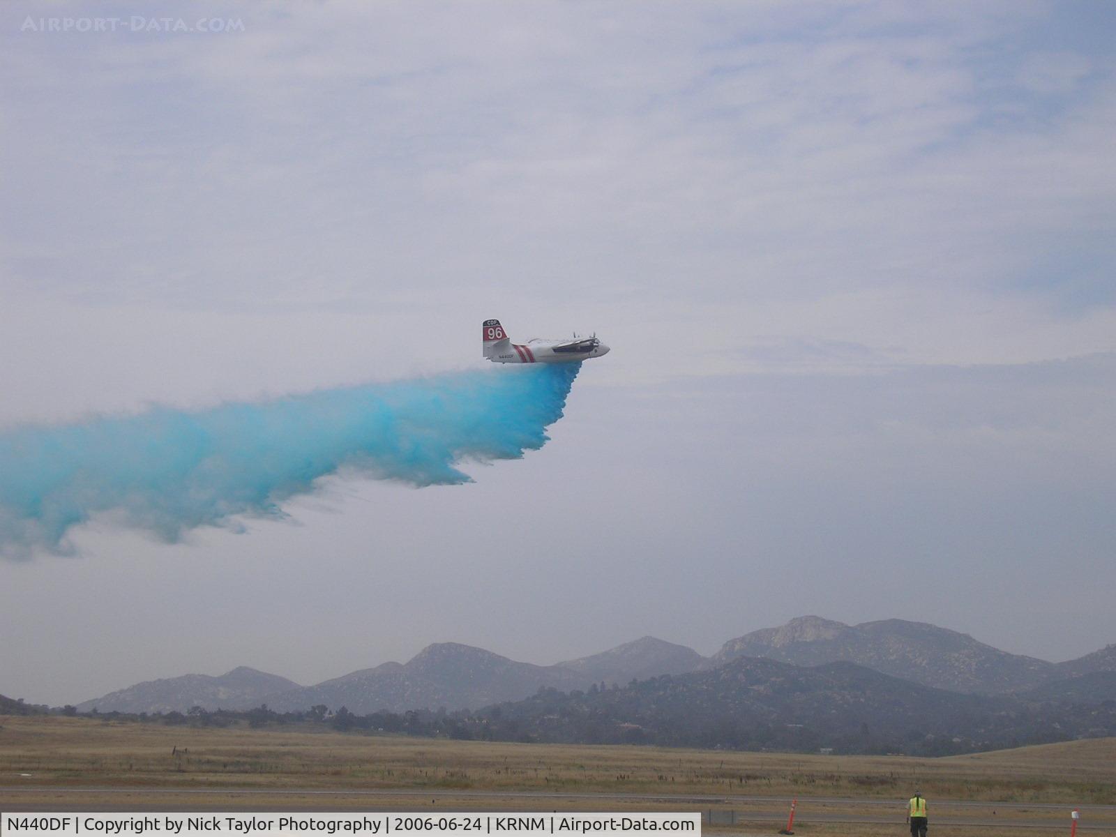 N440DF, 2001 Marsh Aviation S-2F3AT C/N 149873, Blue dyed Phos Chek
