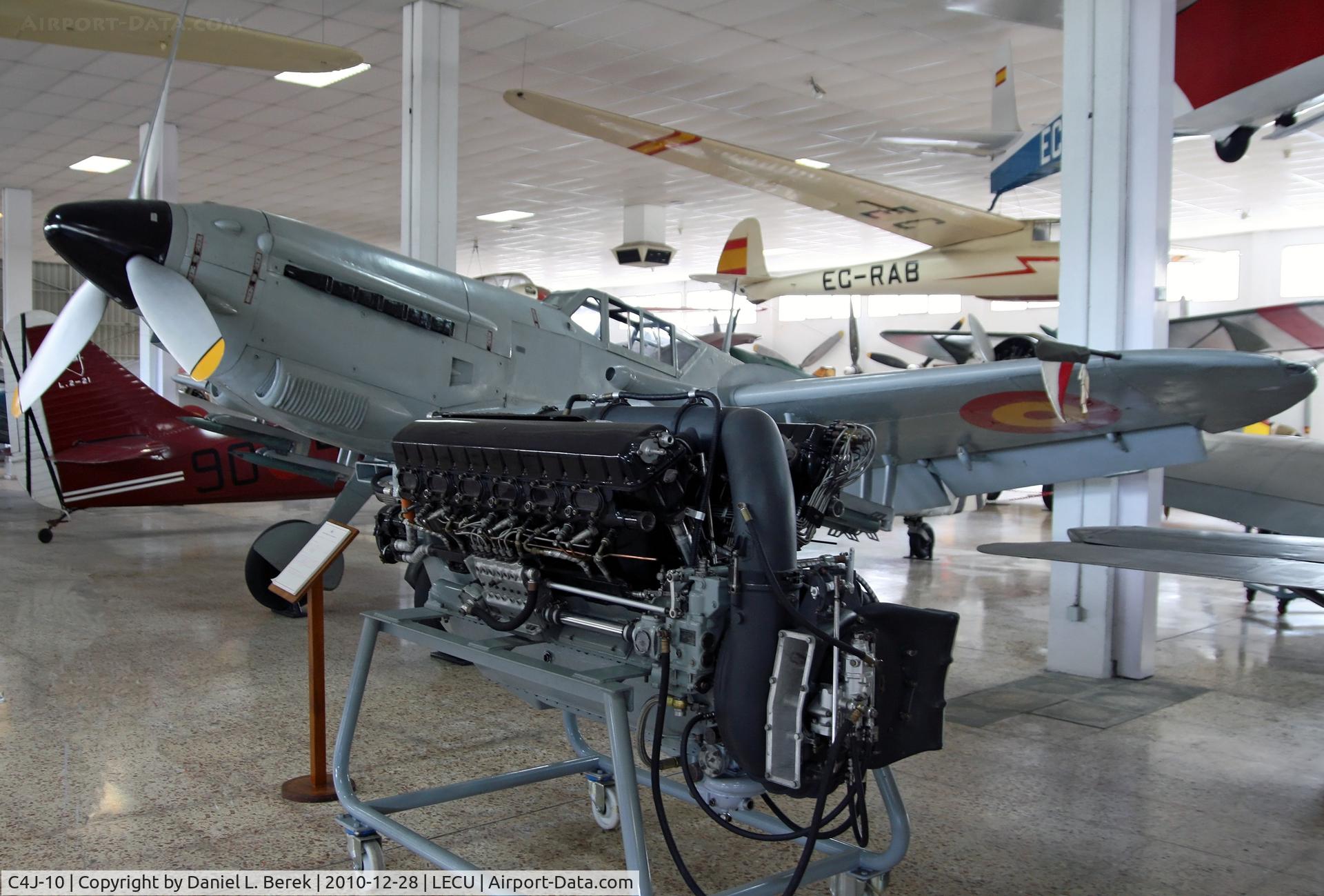 C4J-10, Hispano HA-1112-K1L C/N 56, German-designed, Spanish-built fighter, WWII