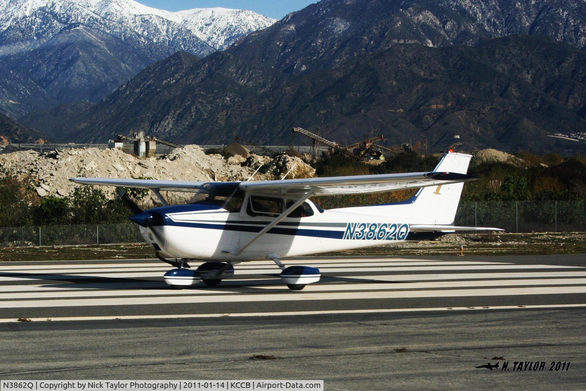N3862Q, 1971 Cessna 172L C/N 17259962, Landing at Cable