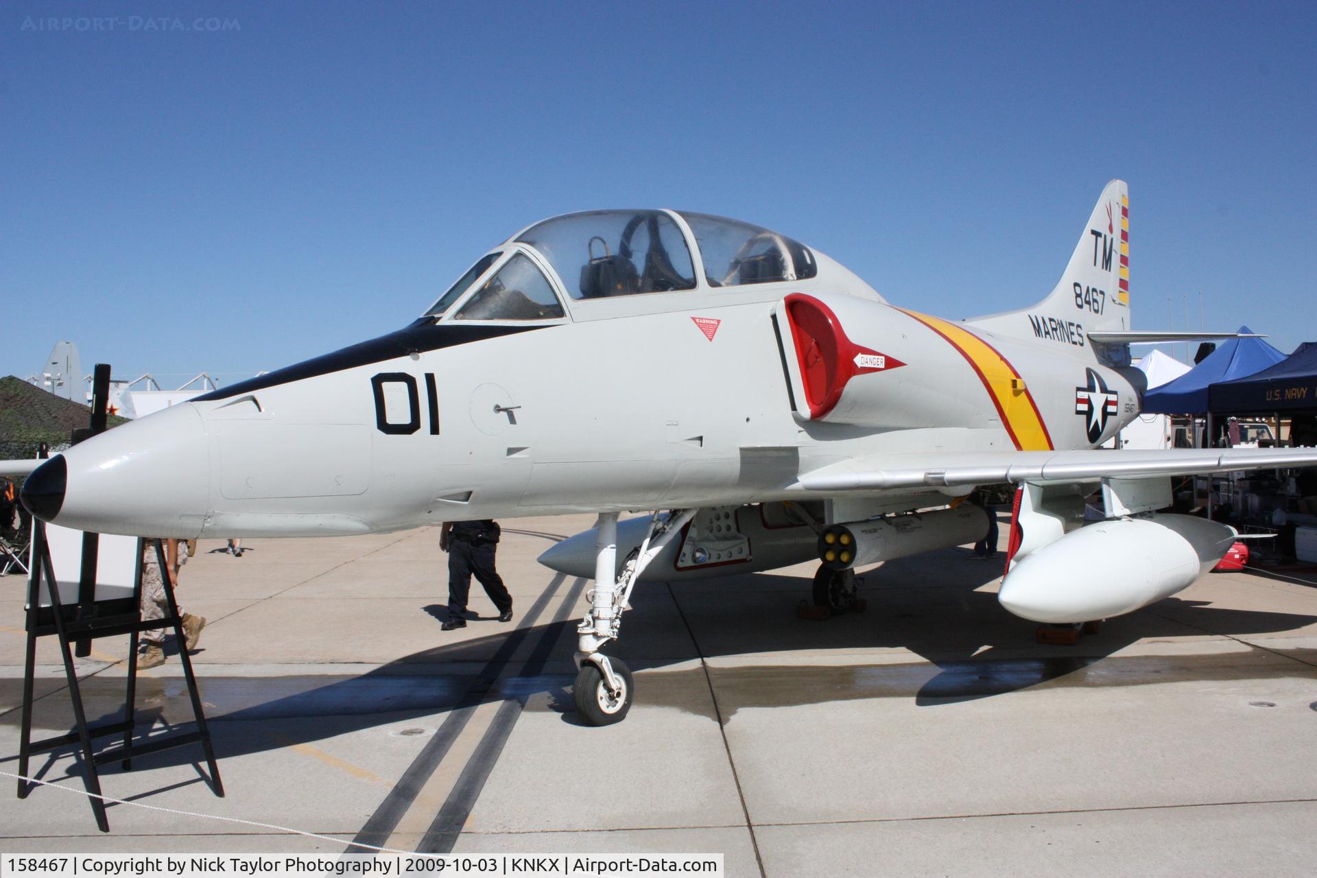 158467, Douglas TA-4J Skyhawk C/N 14272, On display at the MCAS Miramar Airshow