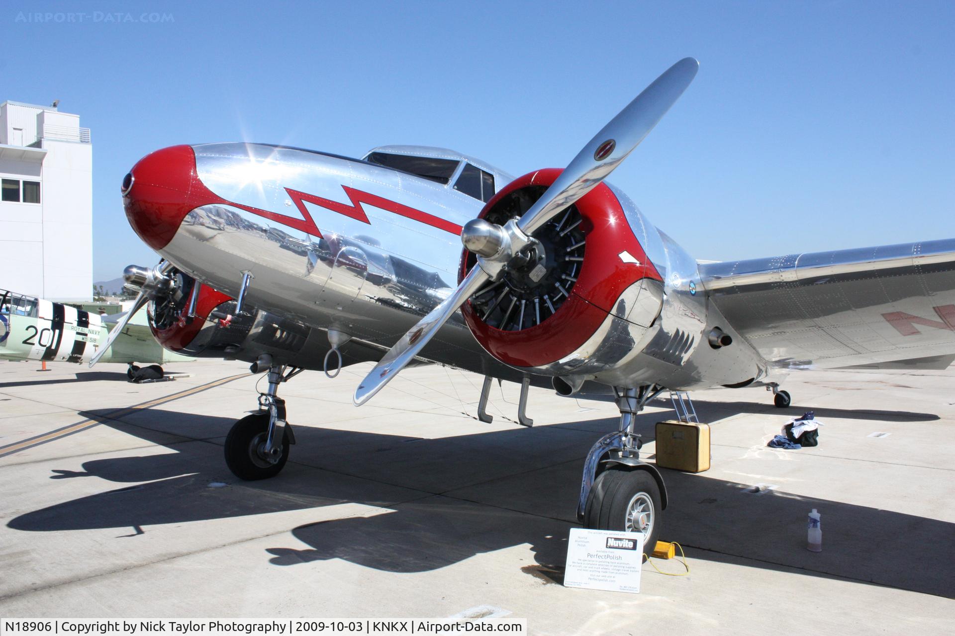 N18906, Lockheed 12A Electra Junior C/N 1277, Lockheed 12A at MCAS Miramar