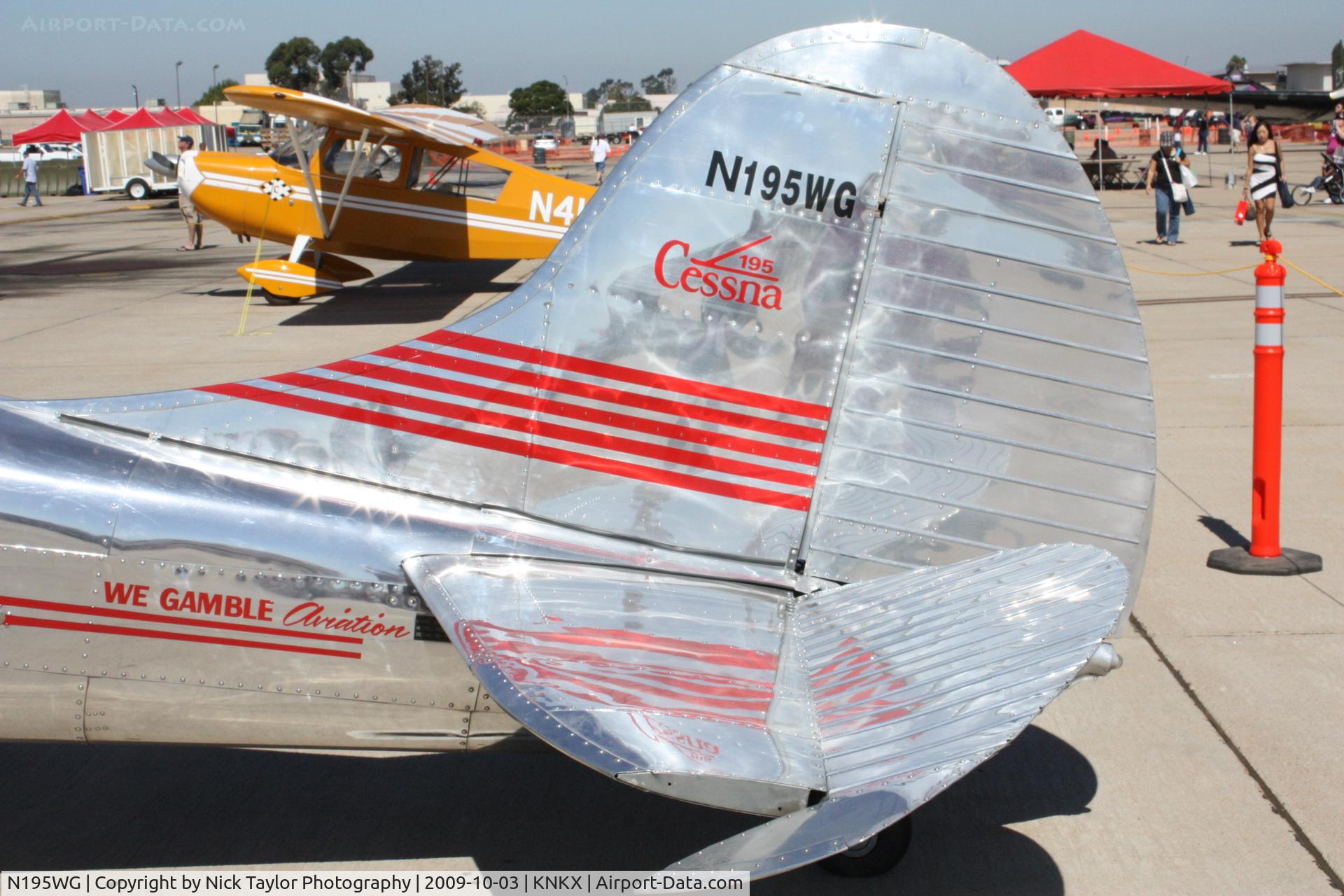 N195WG, 1952 Cessna 195A C/N 7926, Polished like theres no tomorrow.