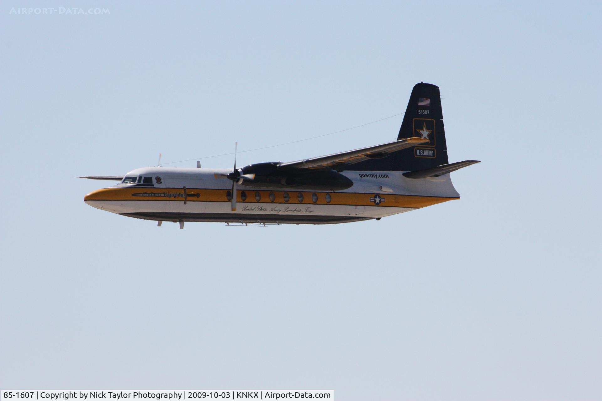 85-1607, 1983 Fokker C-31A (F27-400M) Troopship C/N 10653, Golden Knights