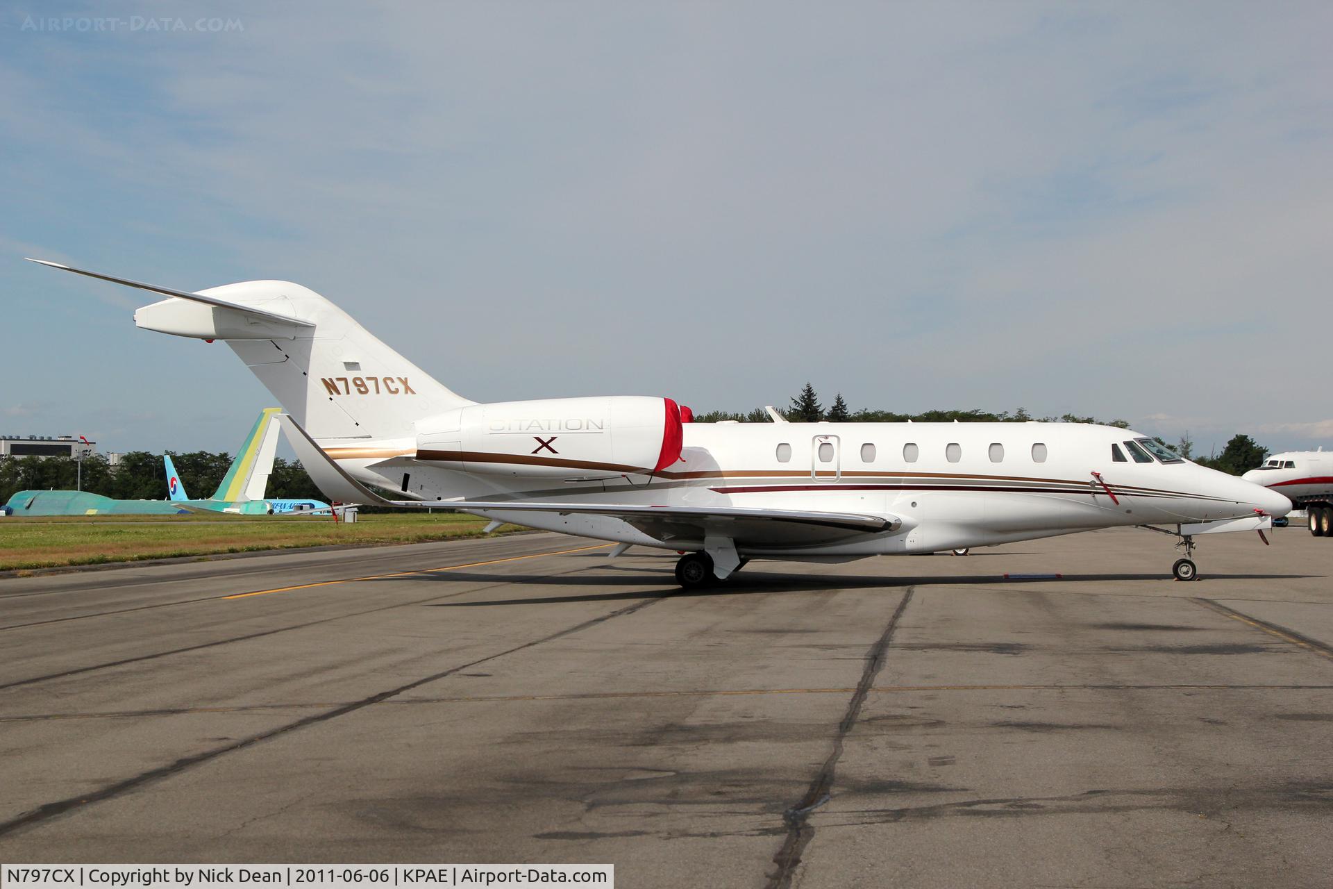 N797CX, 2009 Cessna 750 Citation X C/N 750-0297, KPAE/PAE