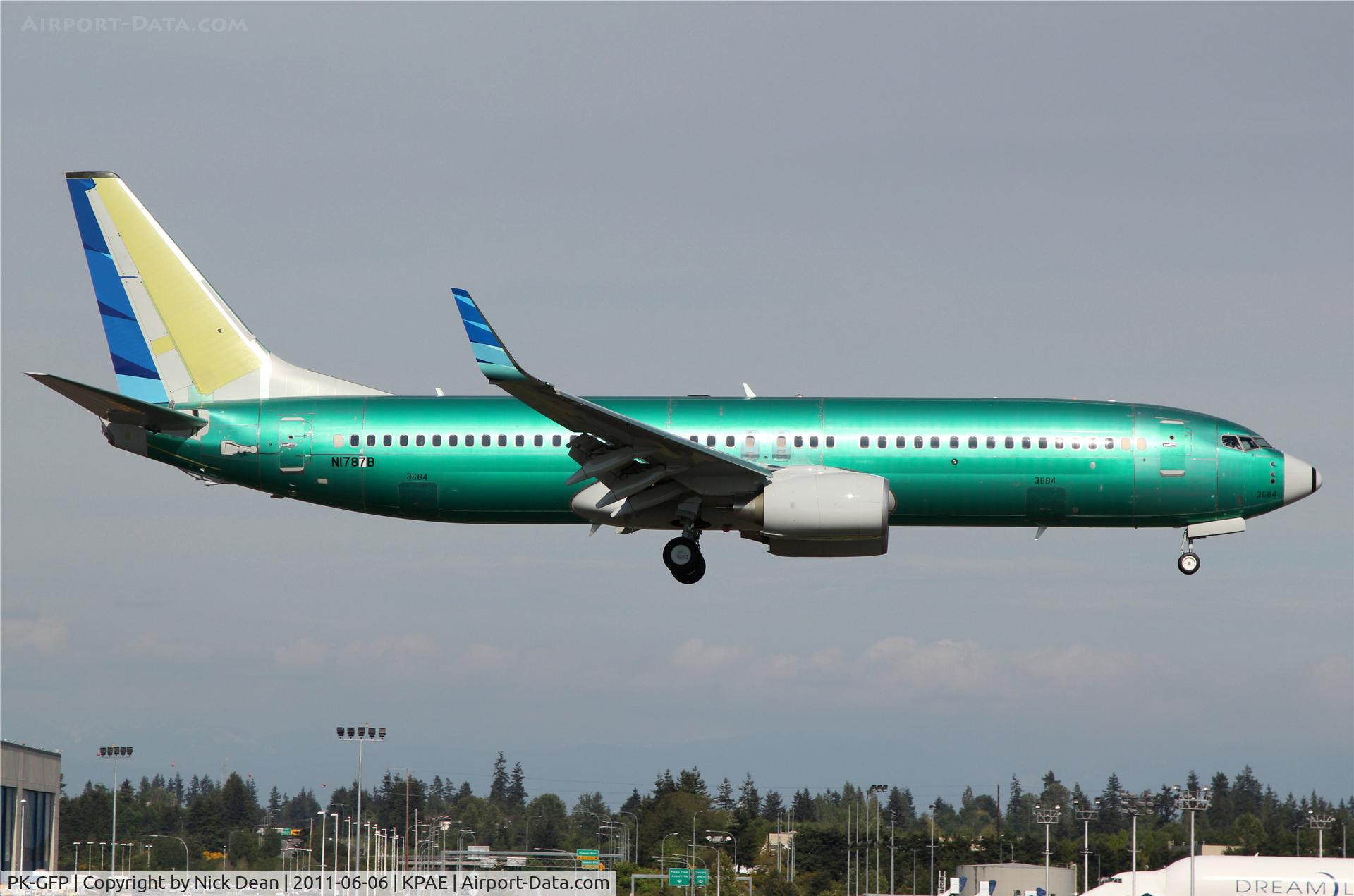 PK-GFP, 2011 Boeing 737-8U3 C/N 38821, KPAE/PAE Boeing 780