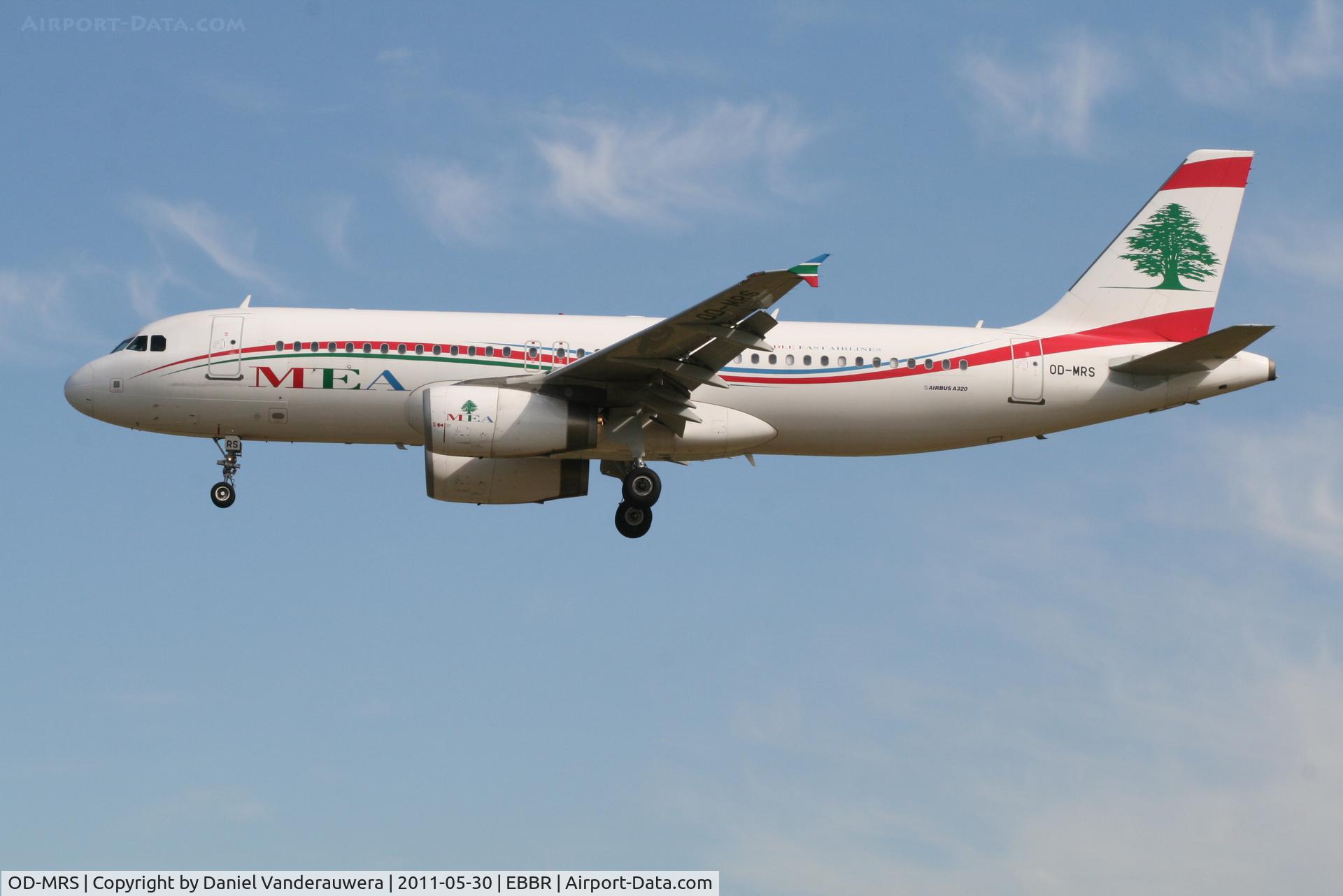 OD-MRS, 2009 Airbus A320-232 C/N 3804, Arrival of flight ME215 to RWY 25L