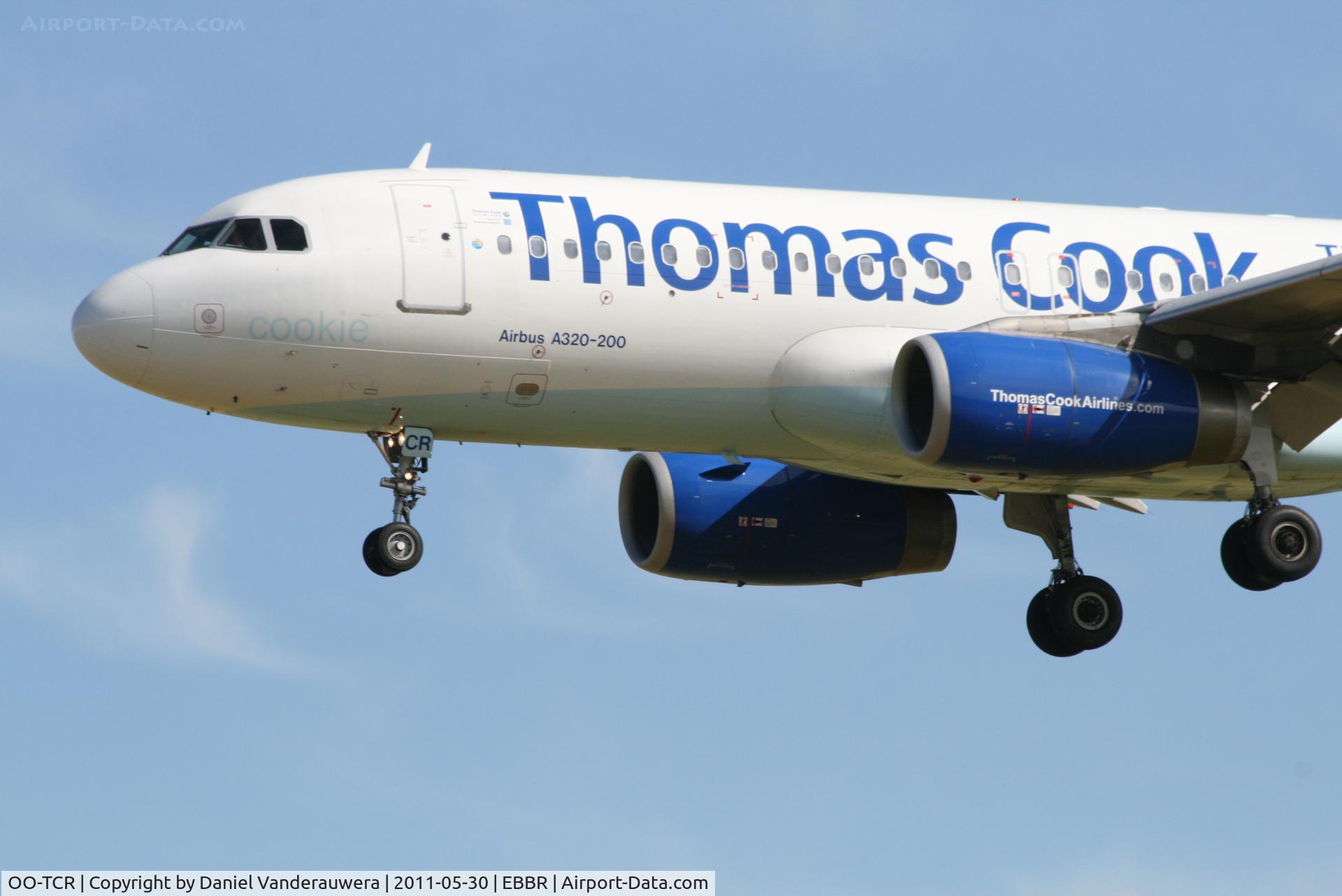OO-TCR, 1993 Airbus A320-232 C/N 453, Arrival of flight FQ483 to RWY 25L