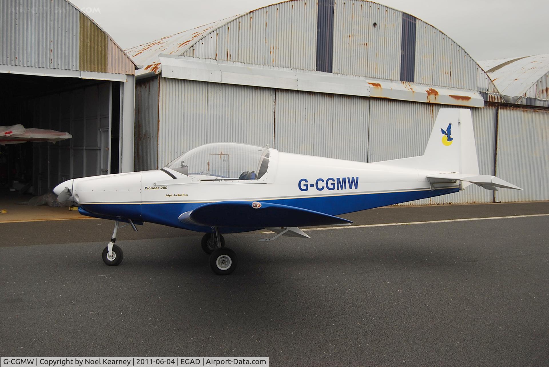 G-CGMW, 2010 Alpi Aviation Pioneer 200-M C/N LAA 334-14958, Parked on the apron at the Newtownards Airfield.