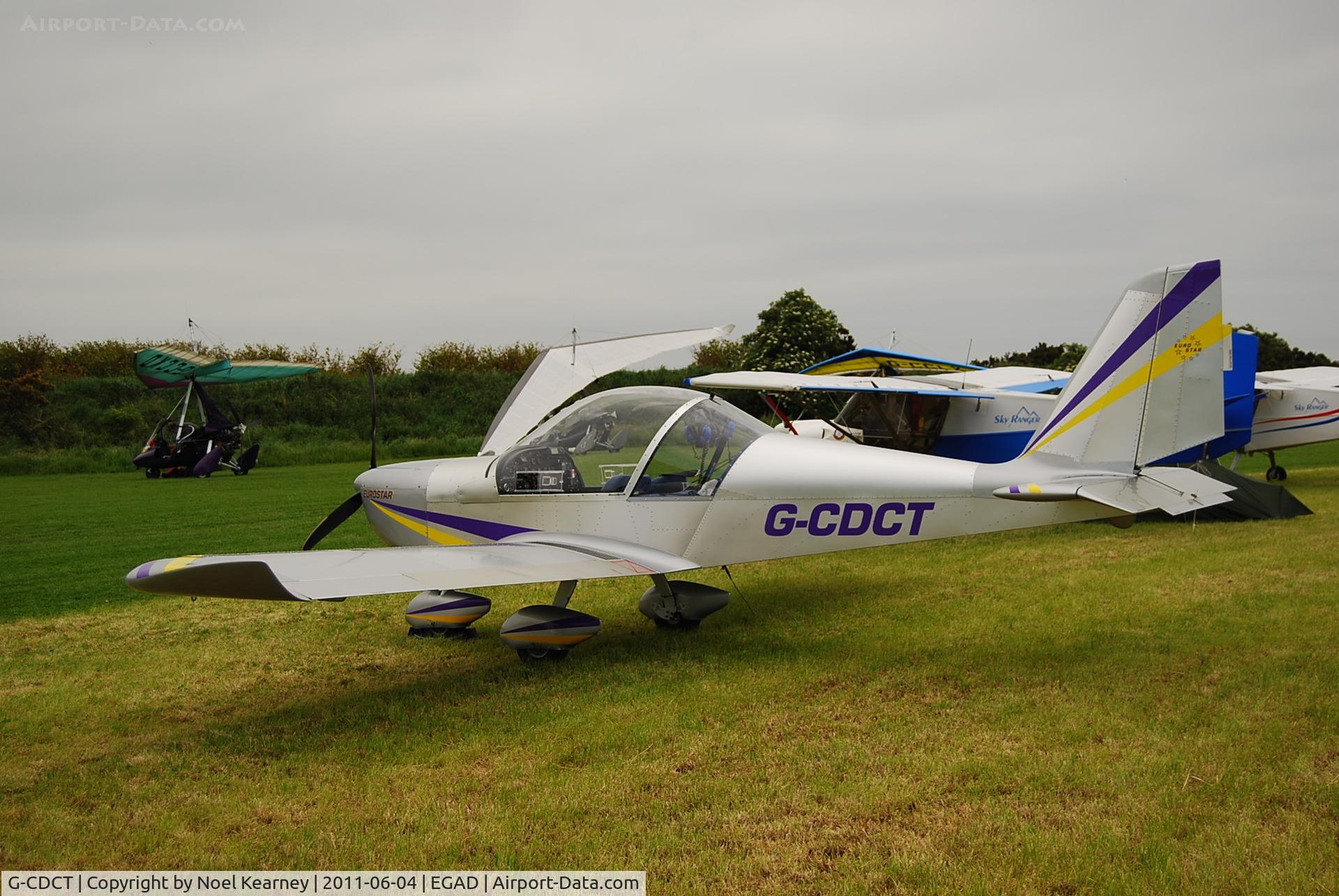 G-CDCT, 2004 Cosmik EV-97 TeamEurostar UK C/N 2117, Parked on the display area at the Newtownards Fly-in 04-06-2011.