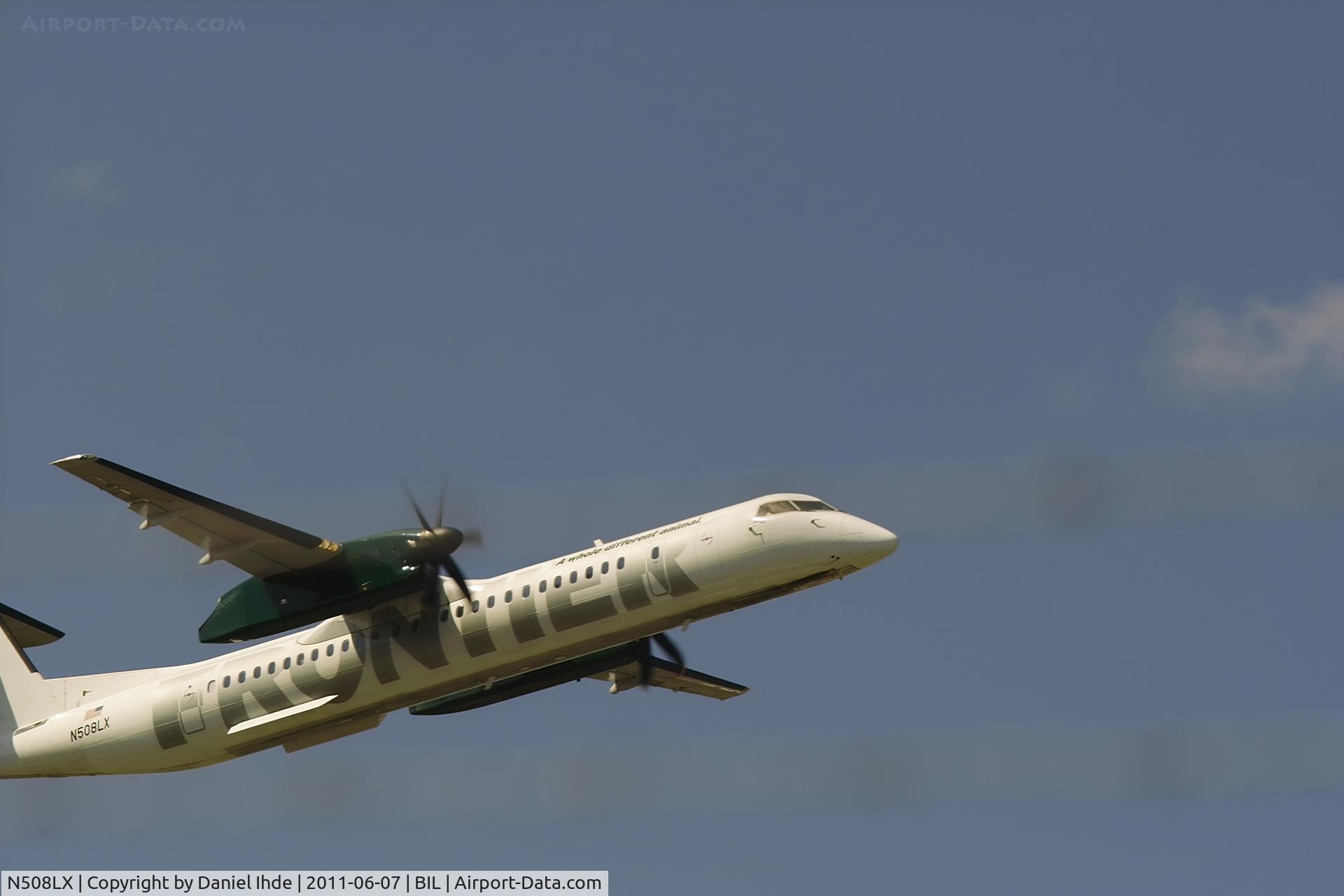 N508LX, 2007 De Havilland Canada DHC-8-402Q Dash 8 C/N 4182, Frontier Dash 8 @ BIL