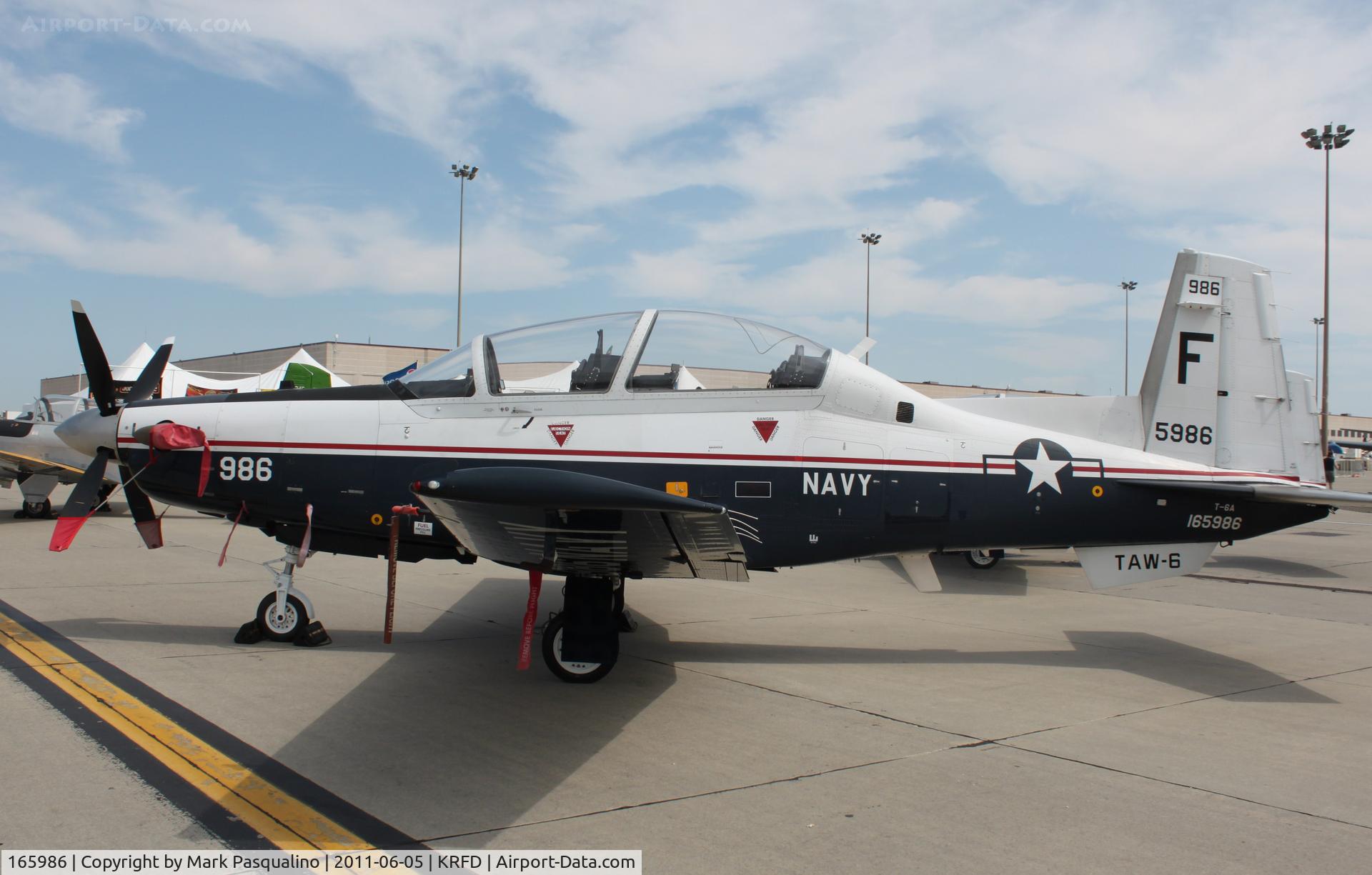 165986, Raytheon T-6A Texan II C/N PT-156, Raytheon T-6A Texan II