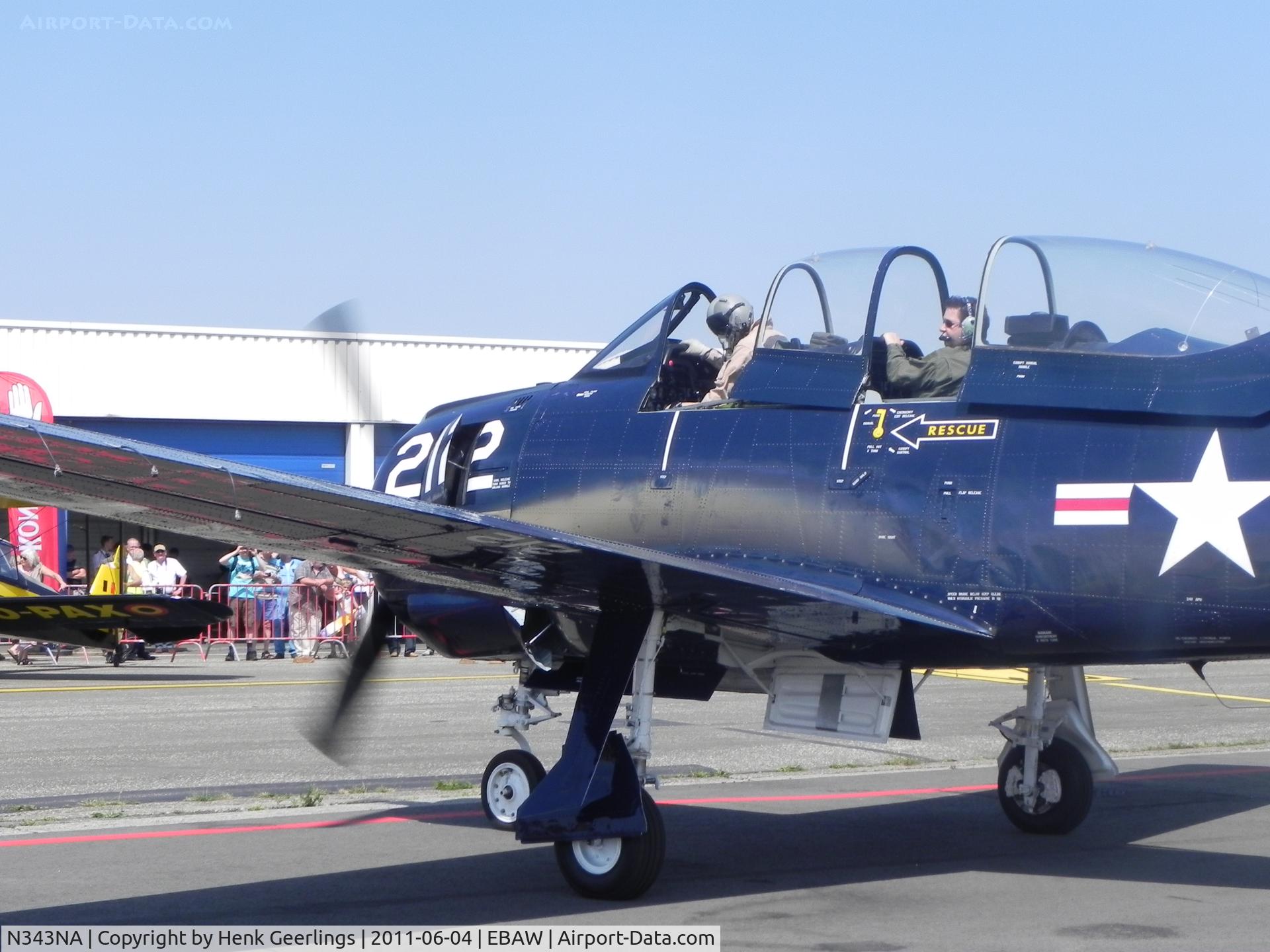 N343NA, 1955 North American T-28B Trojan C/N 200-414, Stampe Fly In 2011