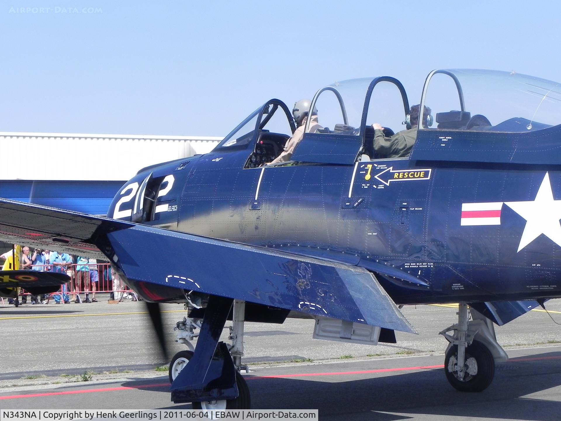 N343NA, 1955 North American T-28B Trojan C/N 200-414, Stampe Fly In 2011