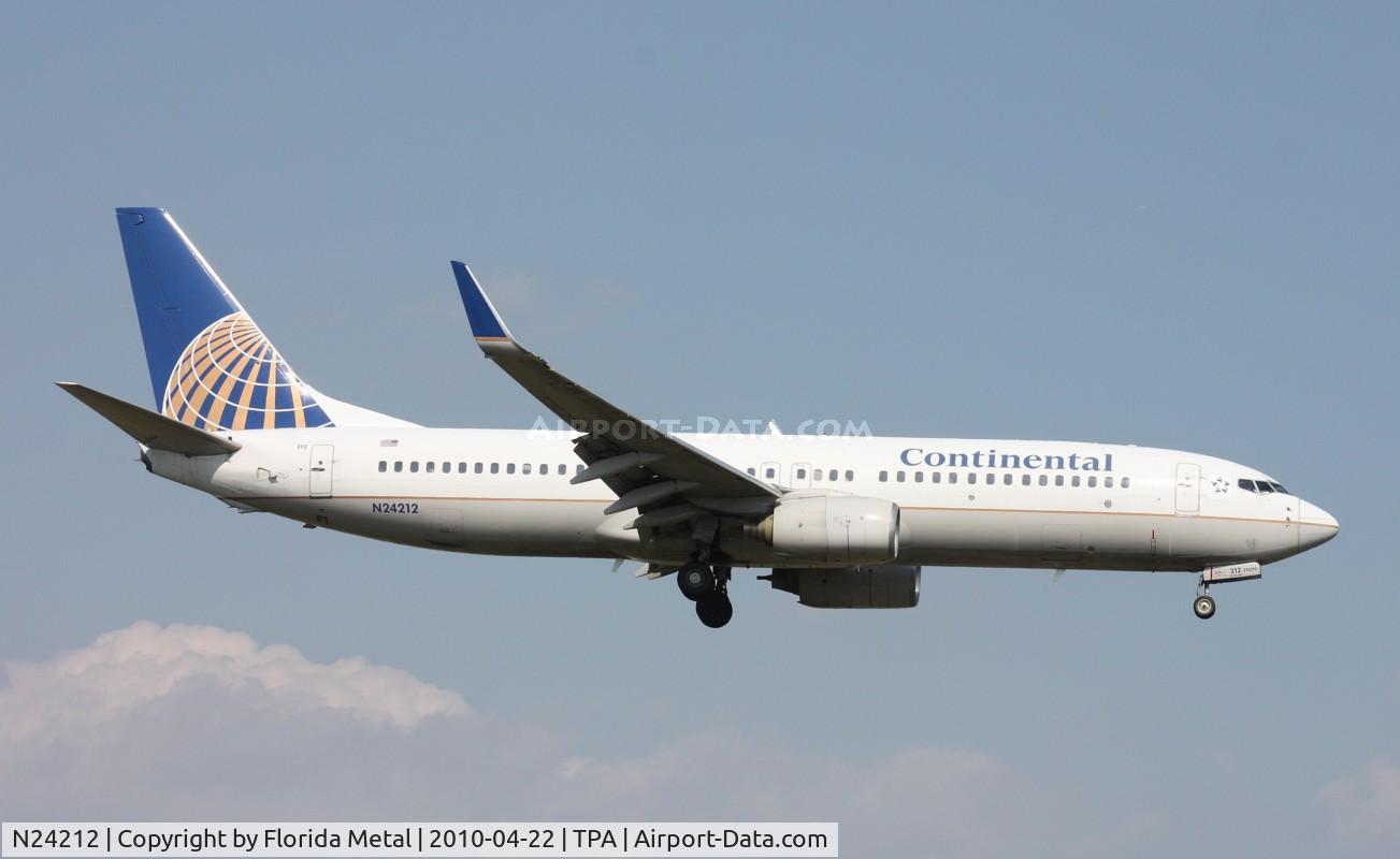 N24212, 1998 Boeing 737-824 C/N 28772, Continental 737
